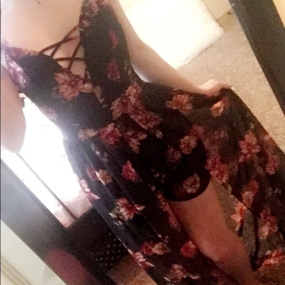 Romper Maxi Floral Dress
